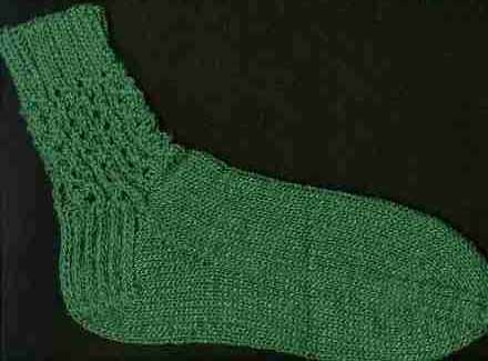 Sandy's Lacy Cuff for Basic Socks
