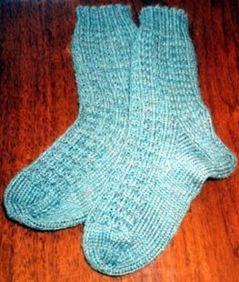 Lisa's Blueberry Waffle Socks